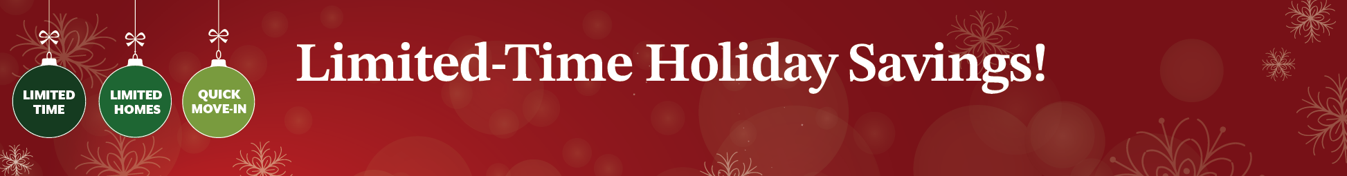 Holiday Savings Event