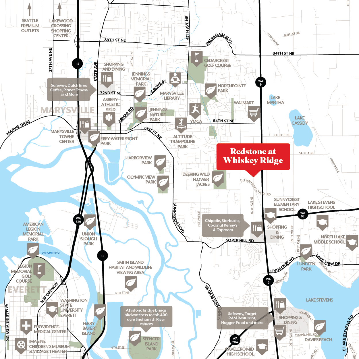 Redstone at Whiskey Ridge Amenity Map