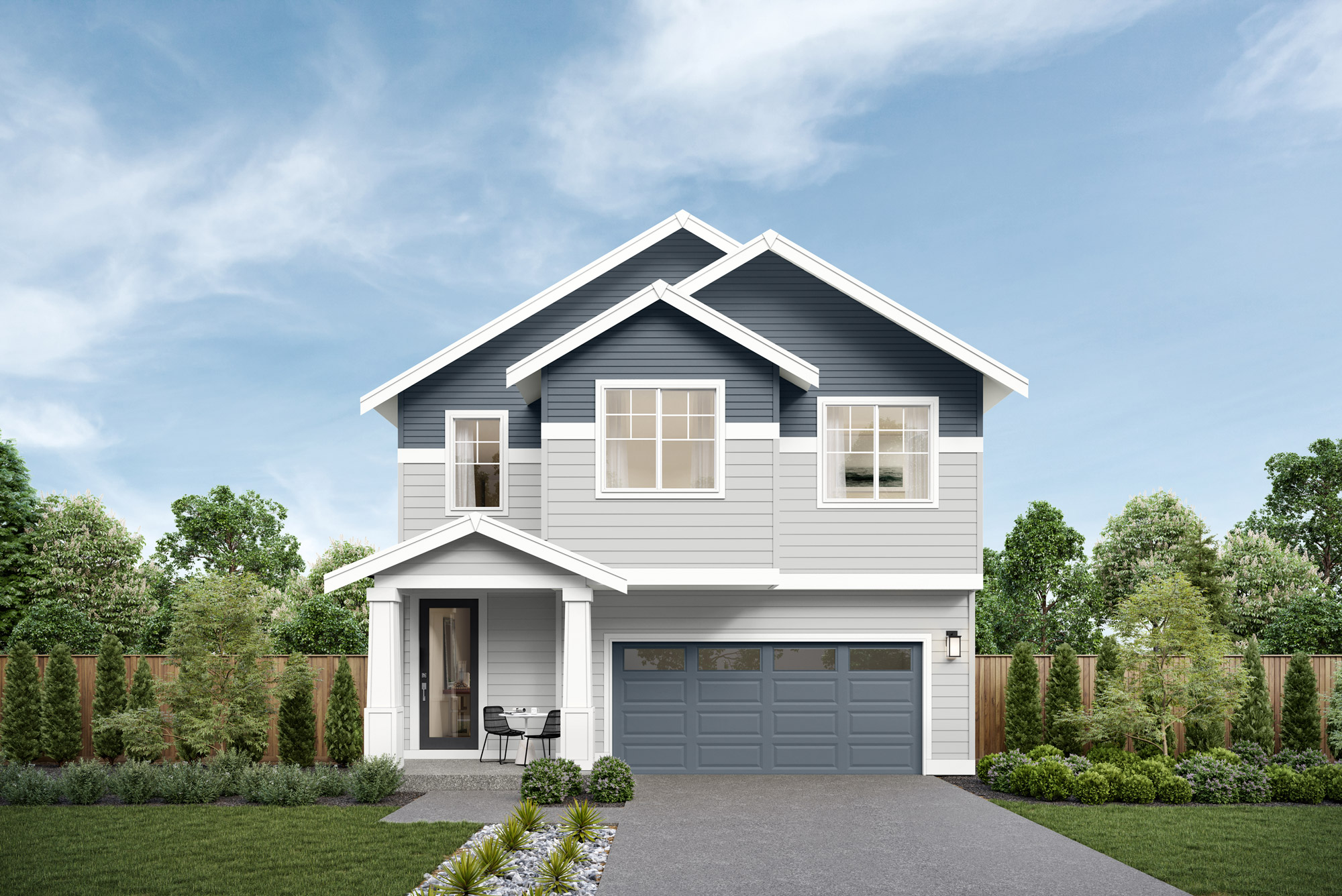 Mason Home Design | GH Façade | Sky Sunrise Color Scheme