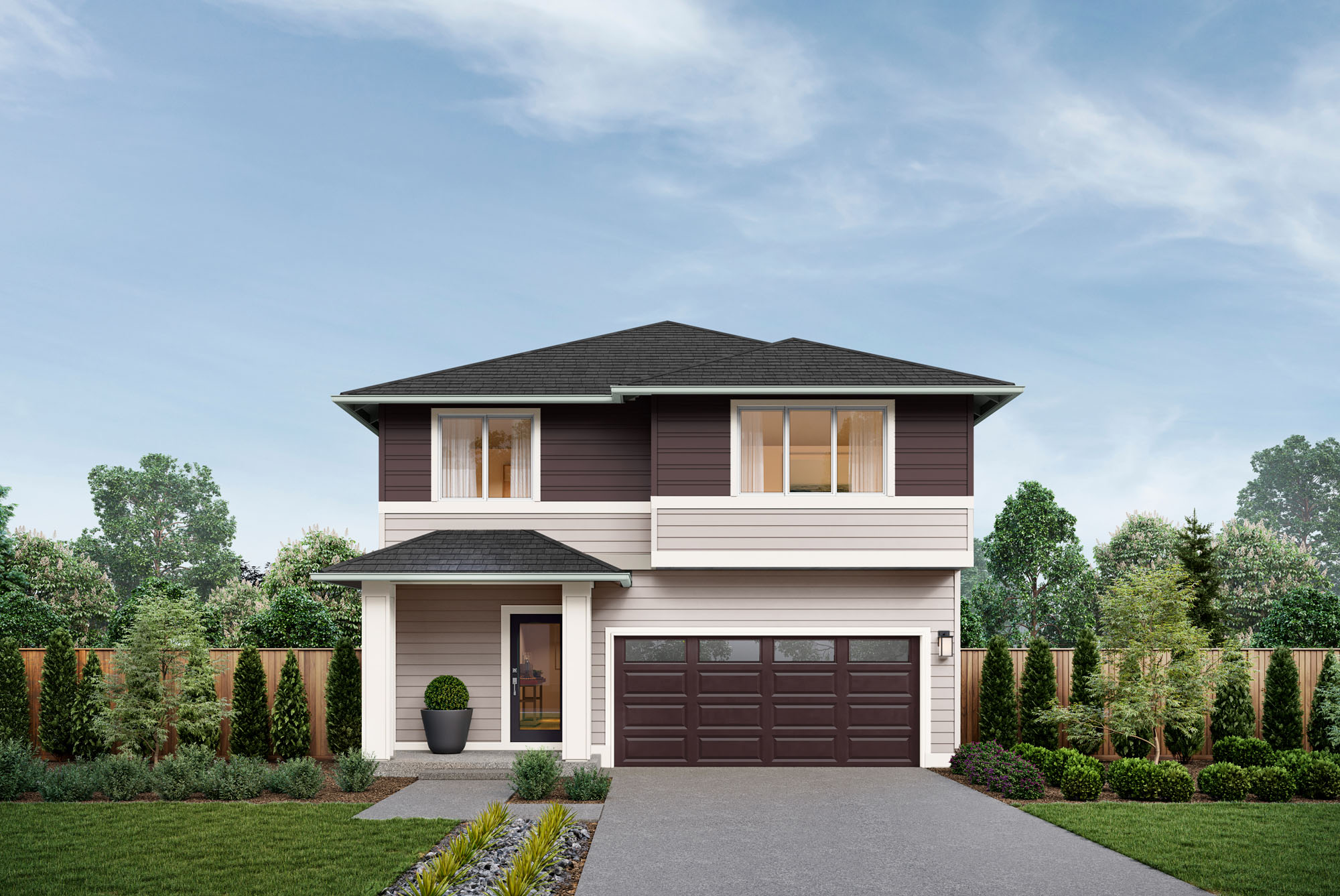 Meridian V2 Home Design | E Facade | Aurora Sunrise Exterior Color Scheme