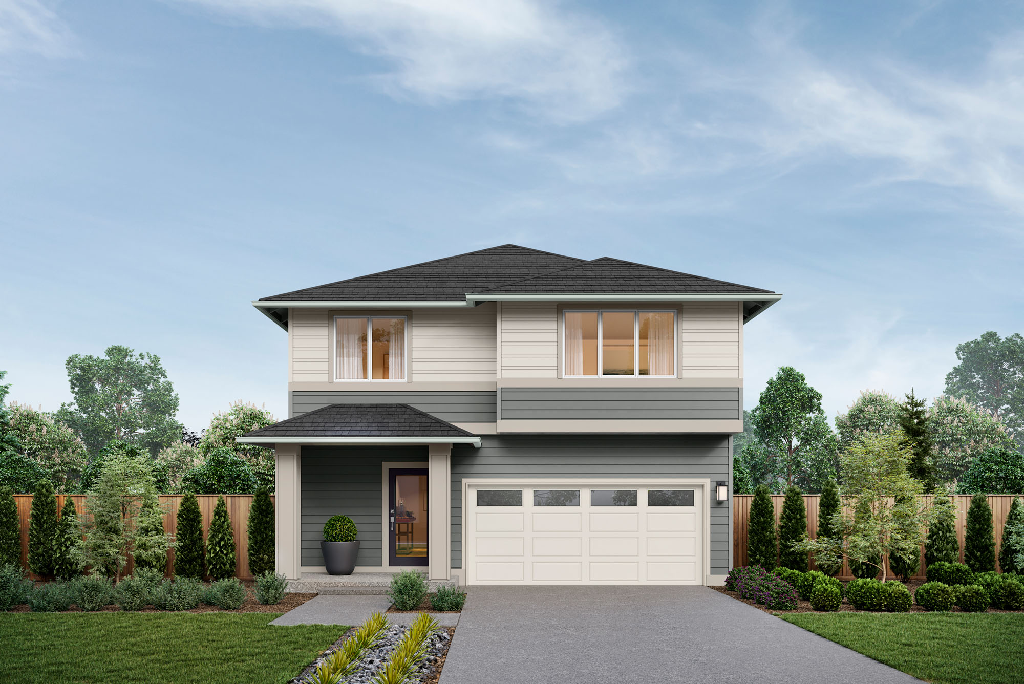 Meridian V2 Home Design | E Facade | Oceanbreak Nightfall Exterior Color Scheme