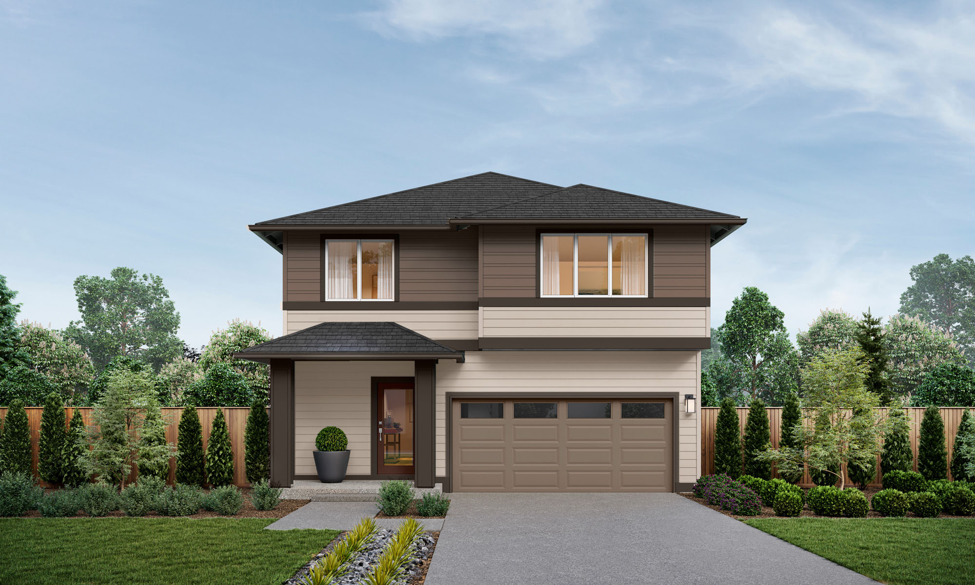 Meridian V2 Home Design | E Facade | Savanna Sunrise Exterior Color Scheme