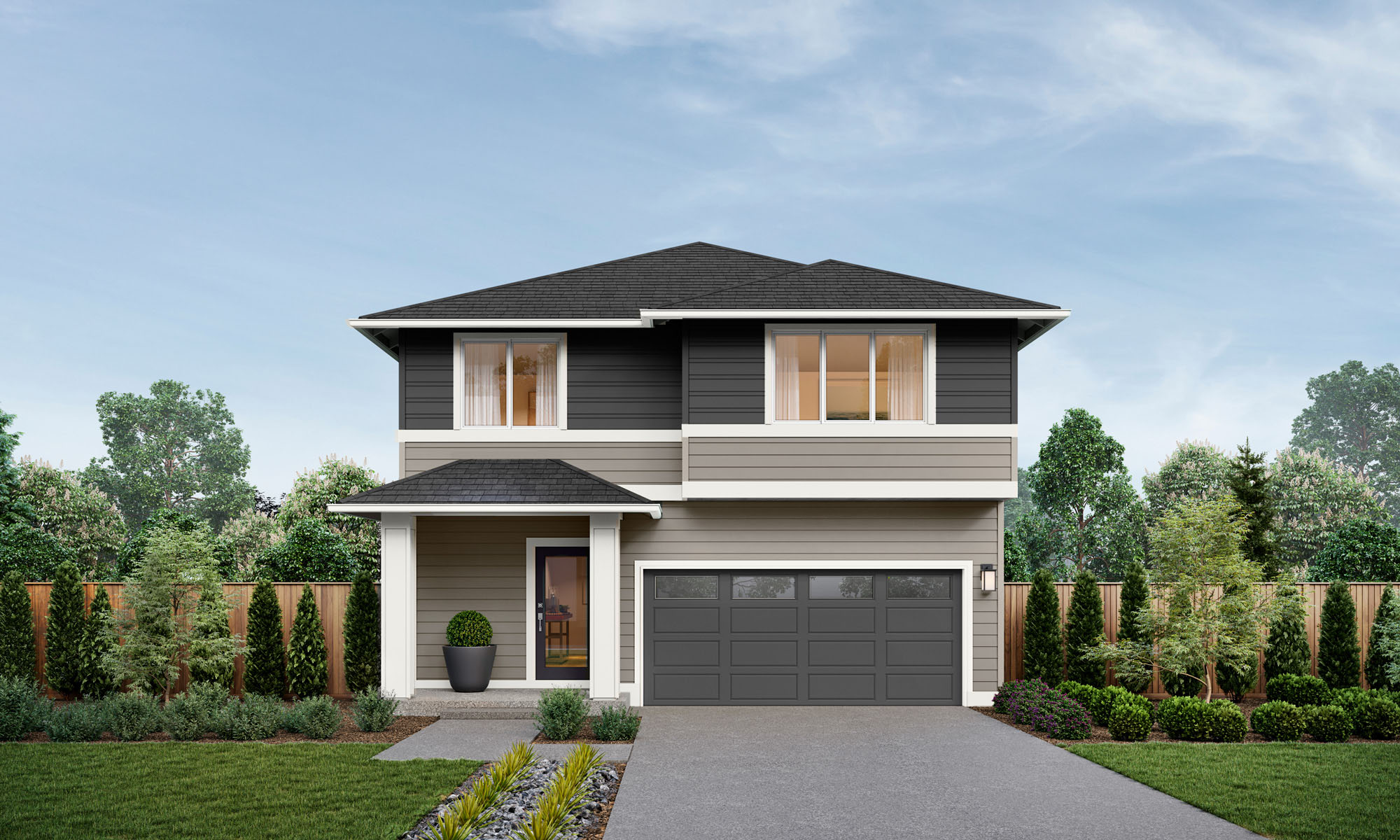 Meridian V2 Home Design | E Facade | Stormwake Sunrise Exterior Color Scheme