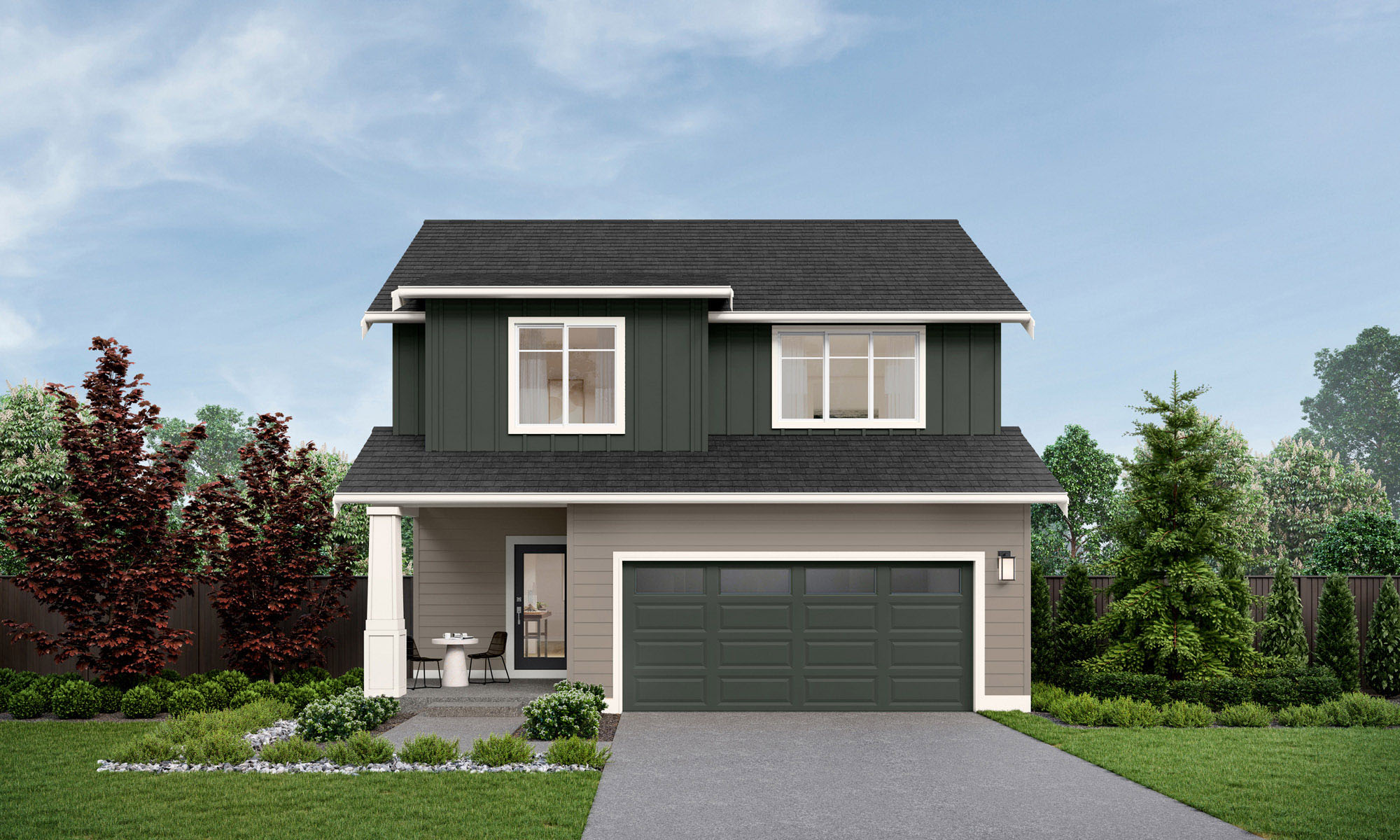 Nisqually V2 Home Design | GF Facade | Meadow Sunrise Exterior Color Scheme