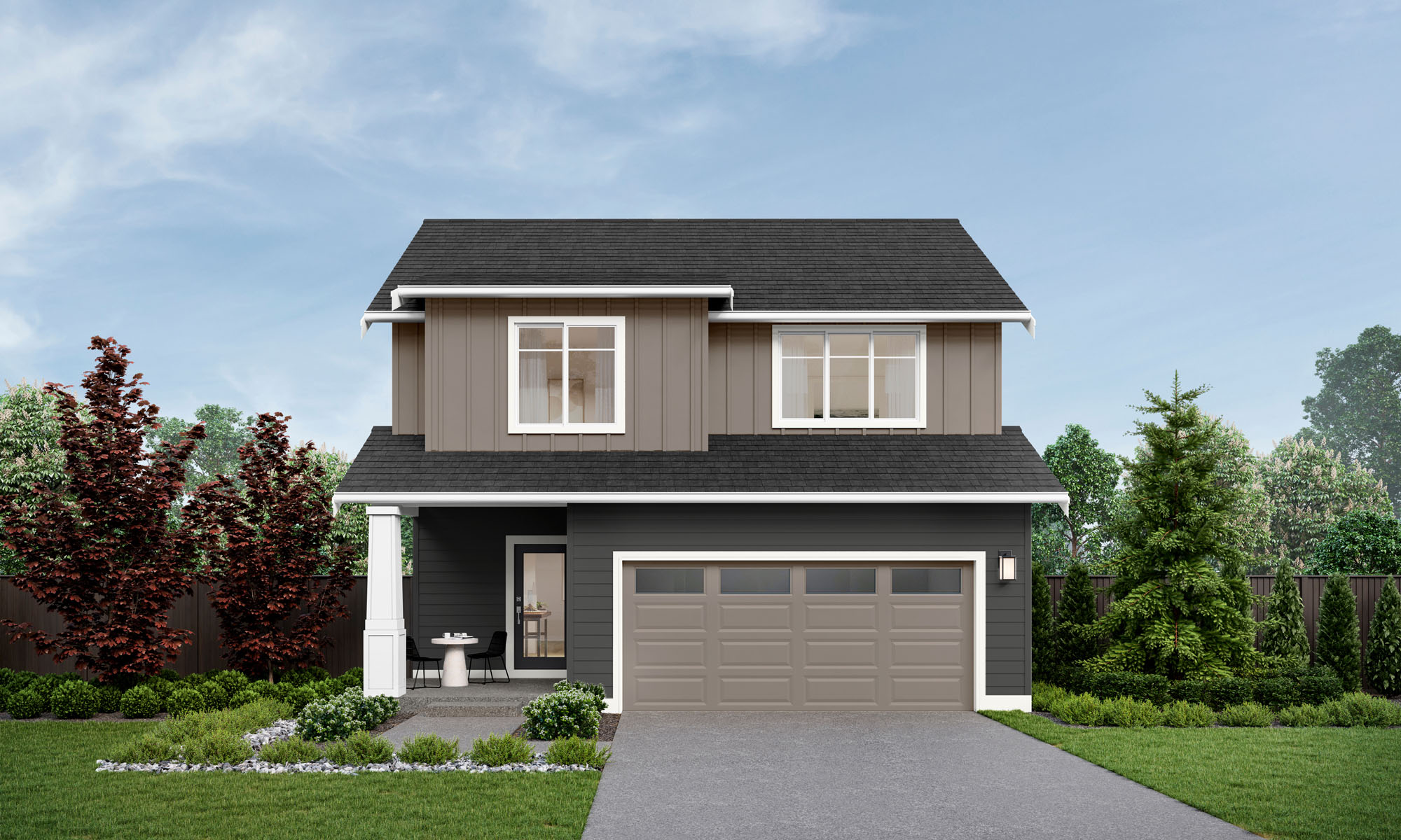 Nisqually V2 Home Design | GF Facade | Riverbed Nightfall Exterior Color Scheme