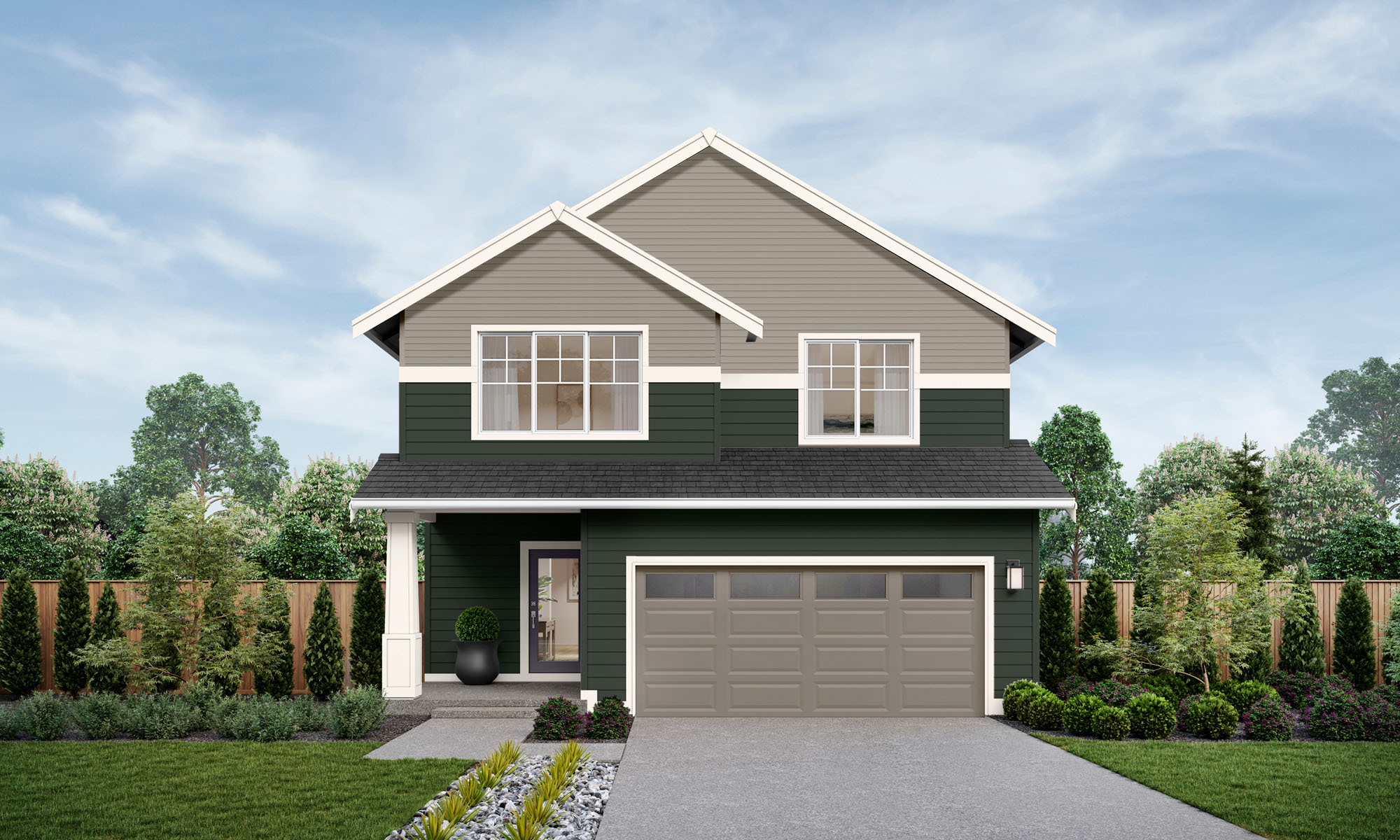 Nisqually V2 Home Design | GH Facade | Meadow Nightfall Exterior Color Scheme