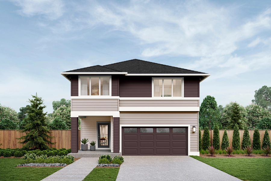 Salish V2 Home Design | D Facade | Aurora Sunrise Exterior Color Scheme