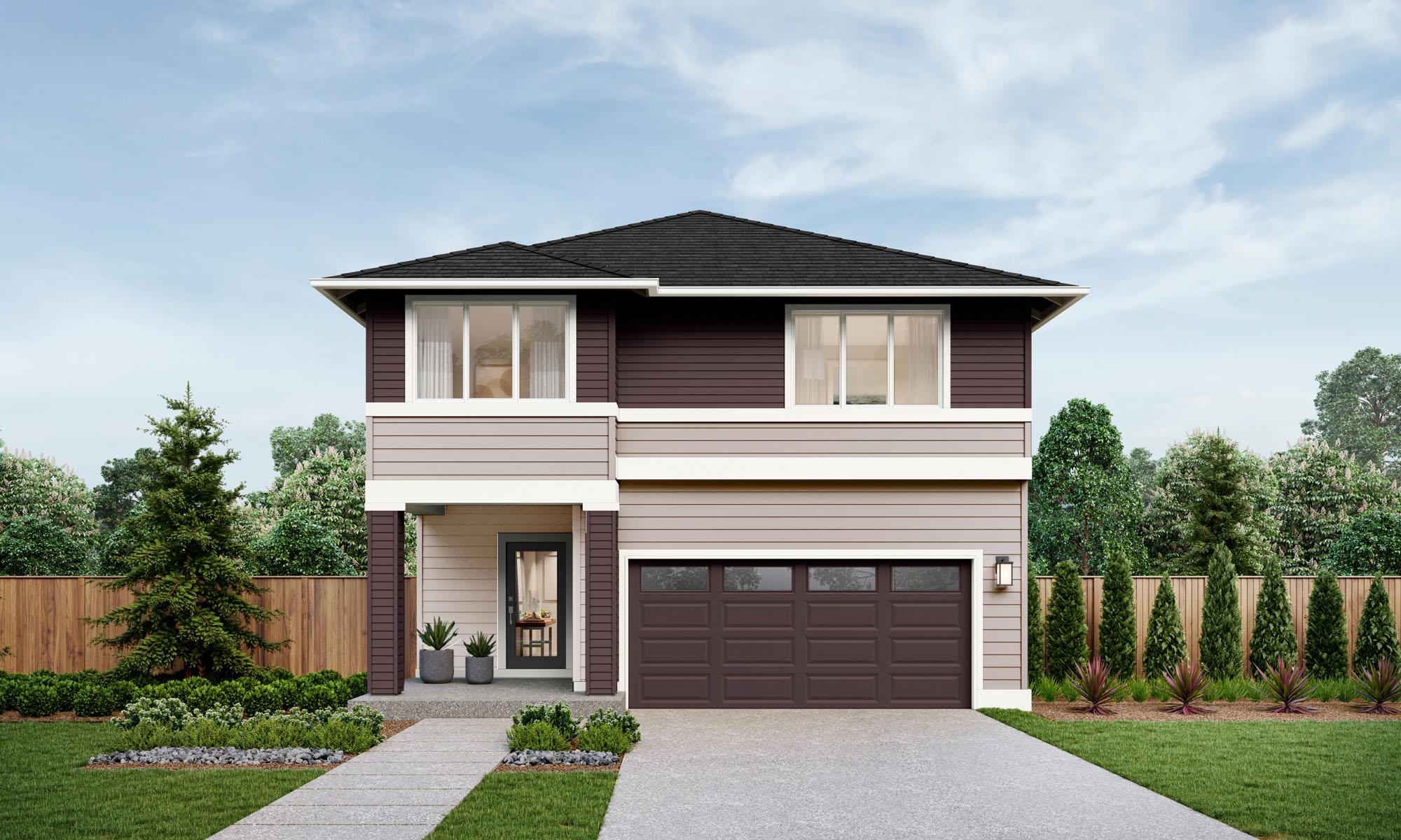 Salish V2 Home Design | D Facade | Aurora Sunrise Exterior Color Scheme