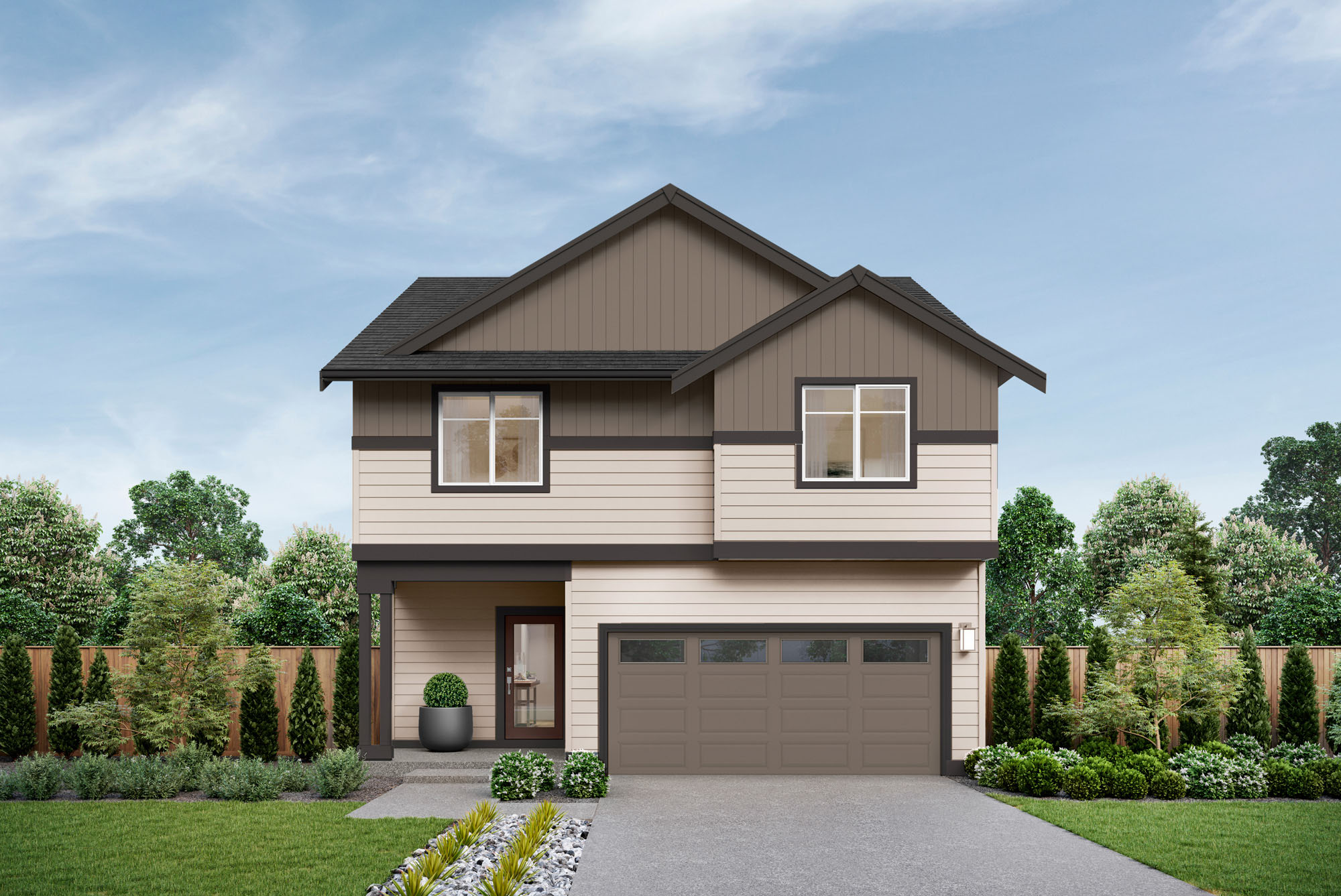 Skagit V2 Home Design | GA Facade | Savanna Sunrise Exterior Color Scheme