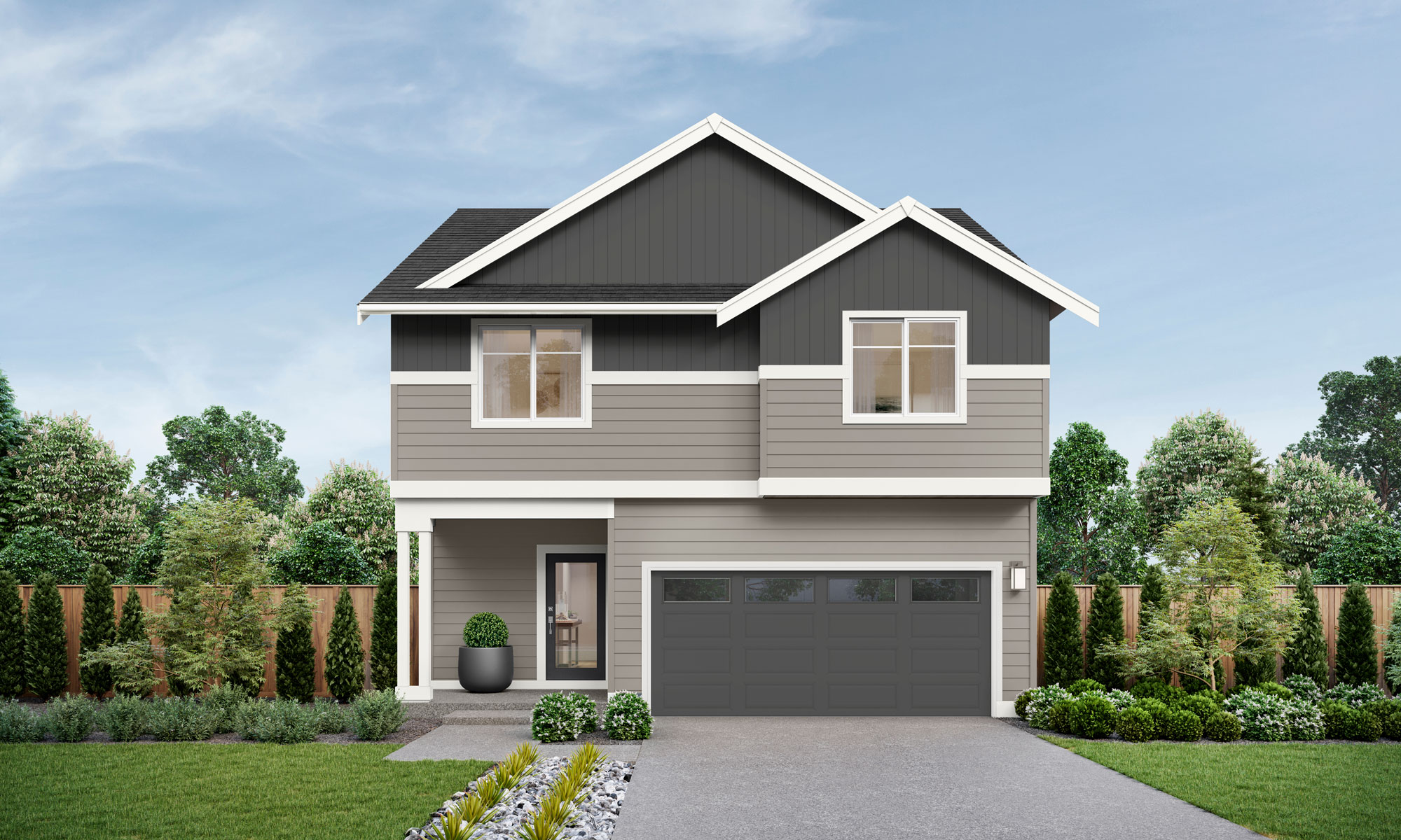 Skagit V2 Home Design | GA Facade | Stormwake Sunrise Exterior Color Scheme