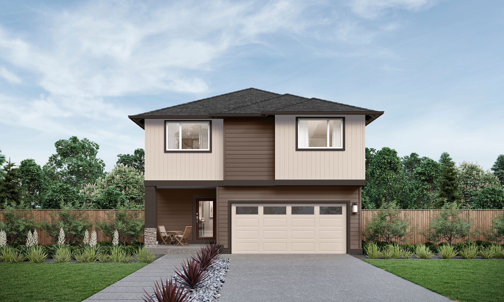 Skagit V2 Home Design | H Facade | Savanna Nightfall Exterior Color Scheme