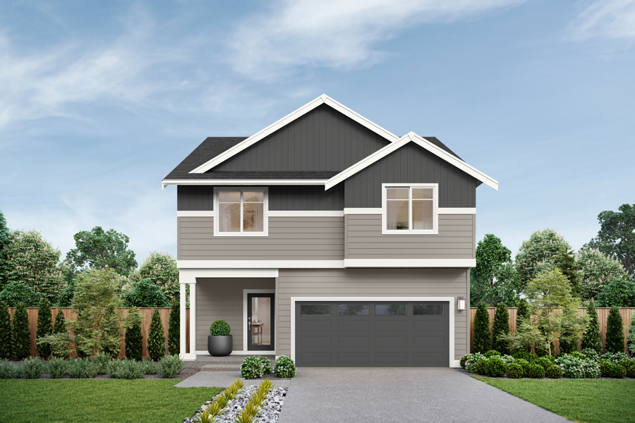 Skagit Home Design | GA Facade | Stormwake Sunrise Exterior Color Scheme